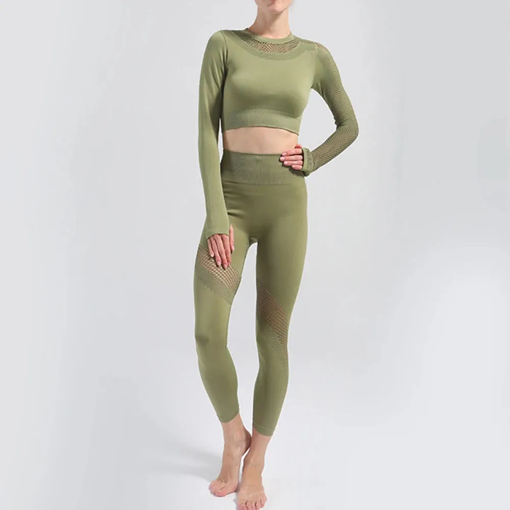Move Like Diva Women's Seamless Sports Suits Set