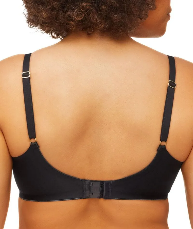 Nancy Ganz Revive Maya Underwire Lace Minimiser Bra - Black