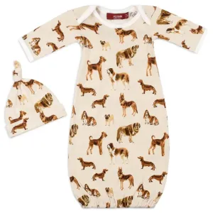 Natural Dog Bamboo Gown & Hat