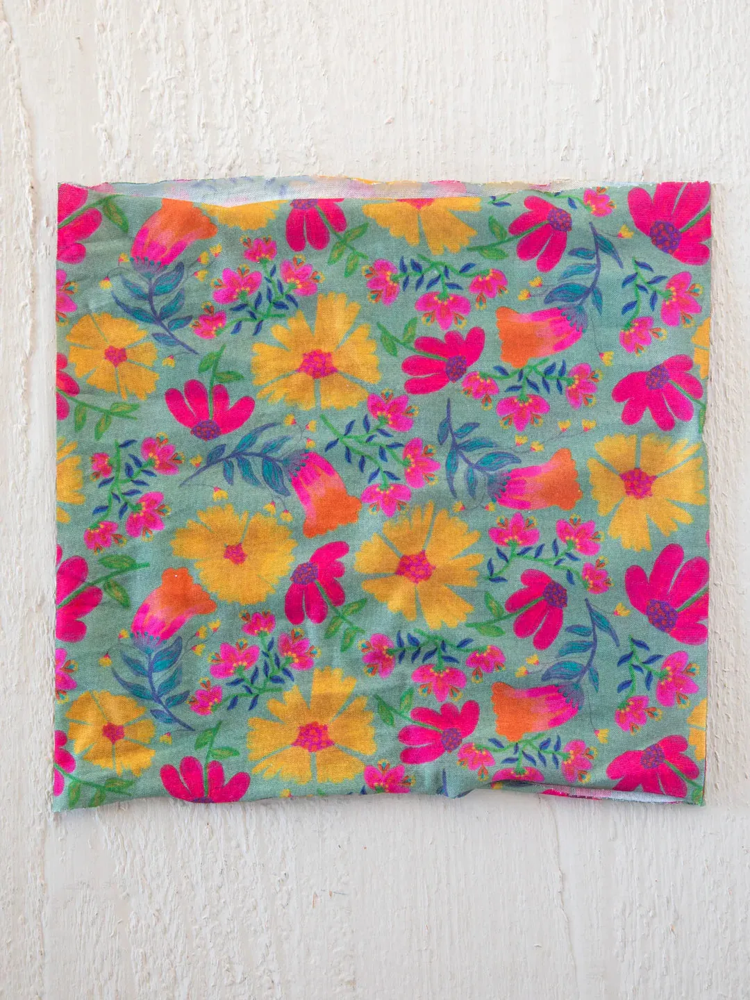 Natural Life Half Boho Bandeau® Headband-Tossed Blue Floral