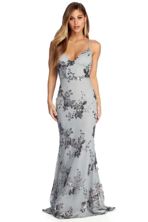 Nicole Sleeveless Stylish Sequin Dress
