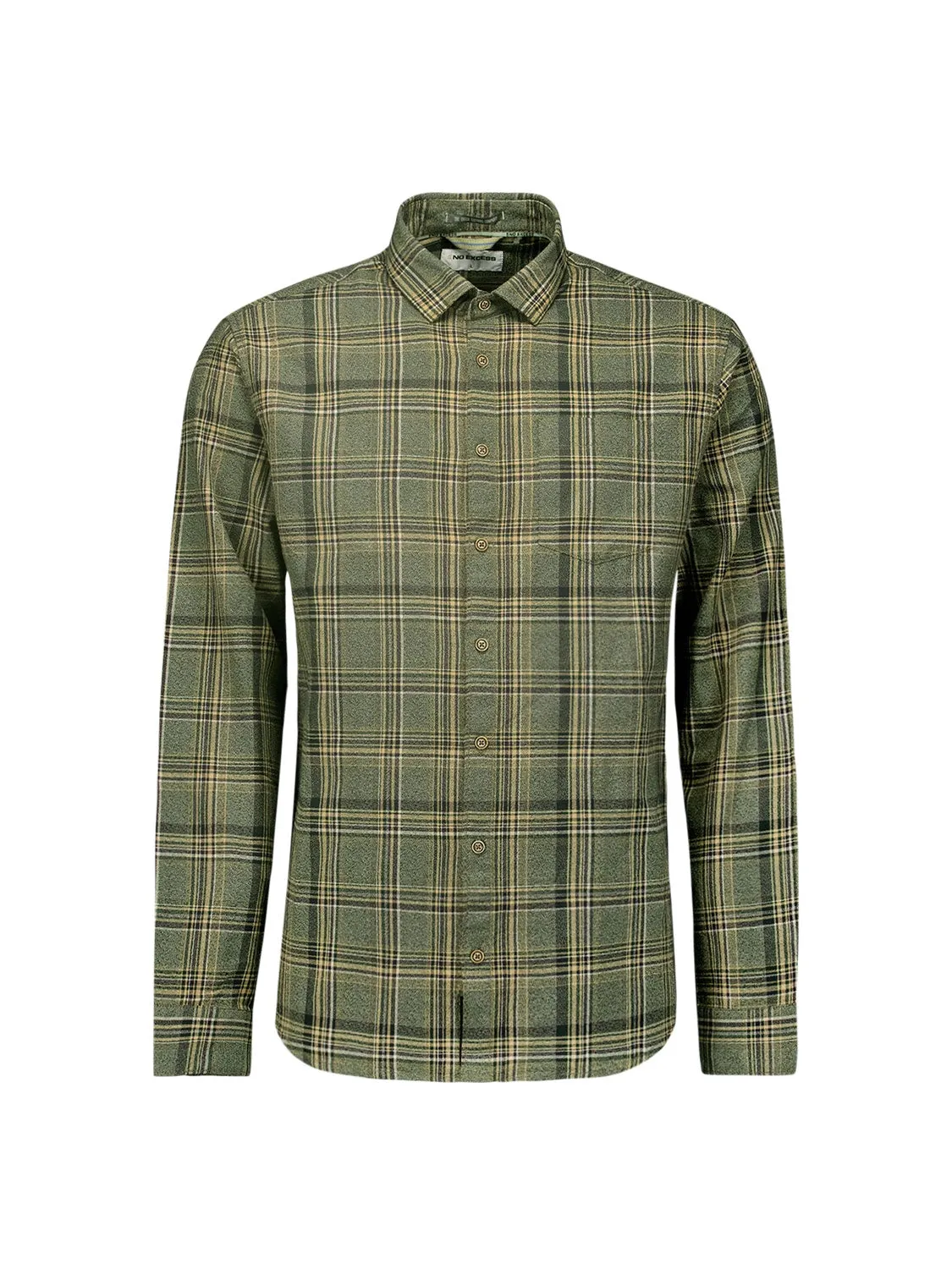 NO EXCESS CHECK STRETCH COTTON L/S SHIRT 25450834