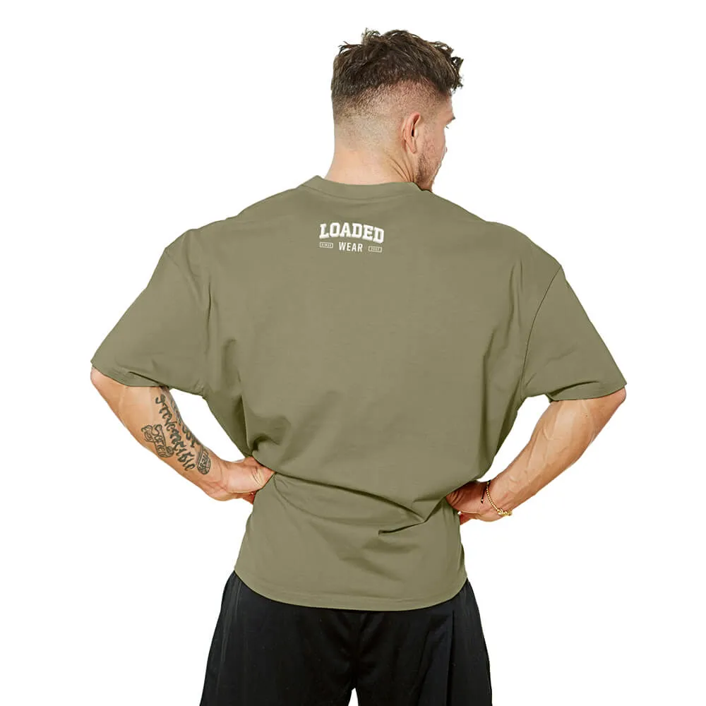 No Pain No Gain Oversize Tee - Washed Green