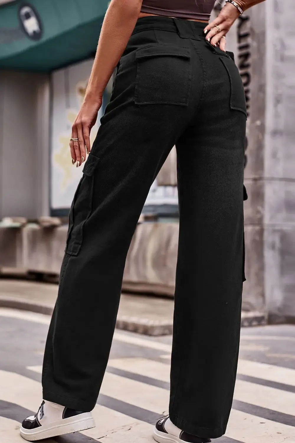 'Novalie' High Waist Cargo Pants