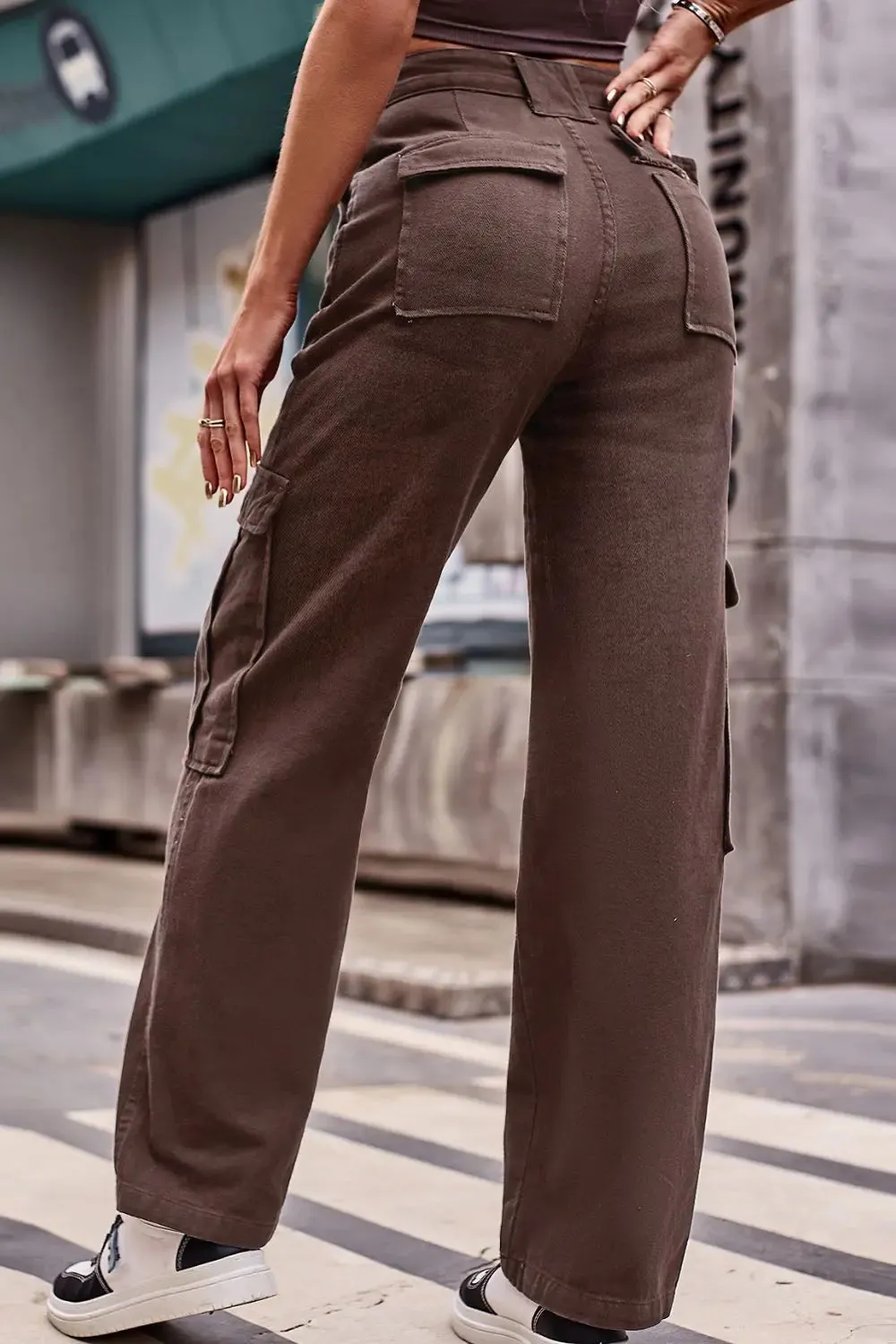 'Novalie' High Waist Cargo Pants