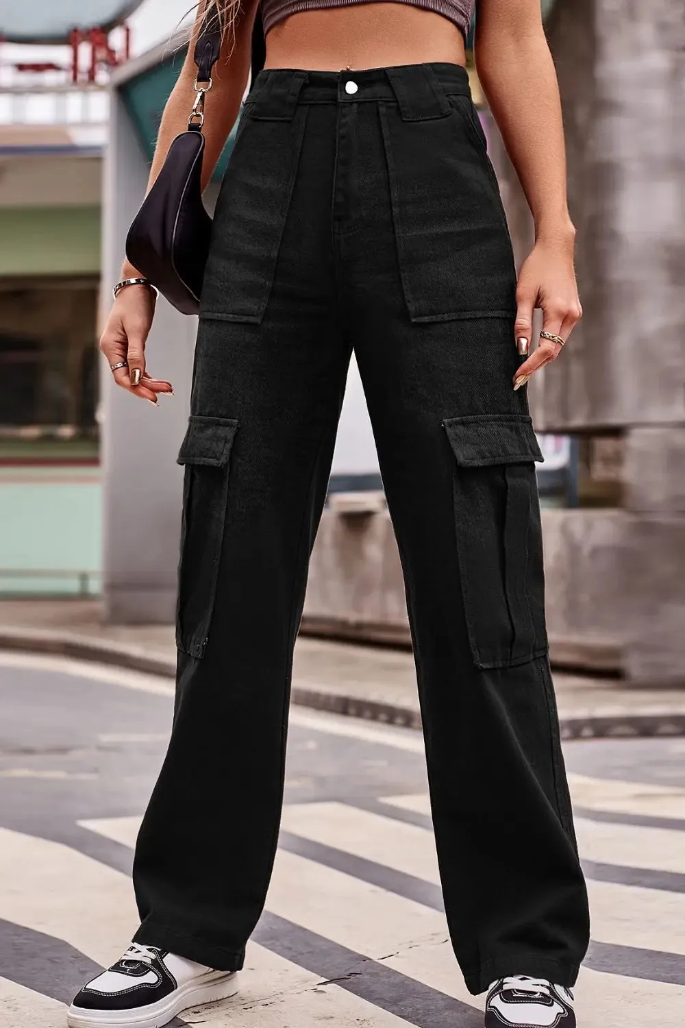'Novalie' High Waist Cargo Pants