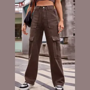 'Novalie' High Waist Cargo Pants