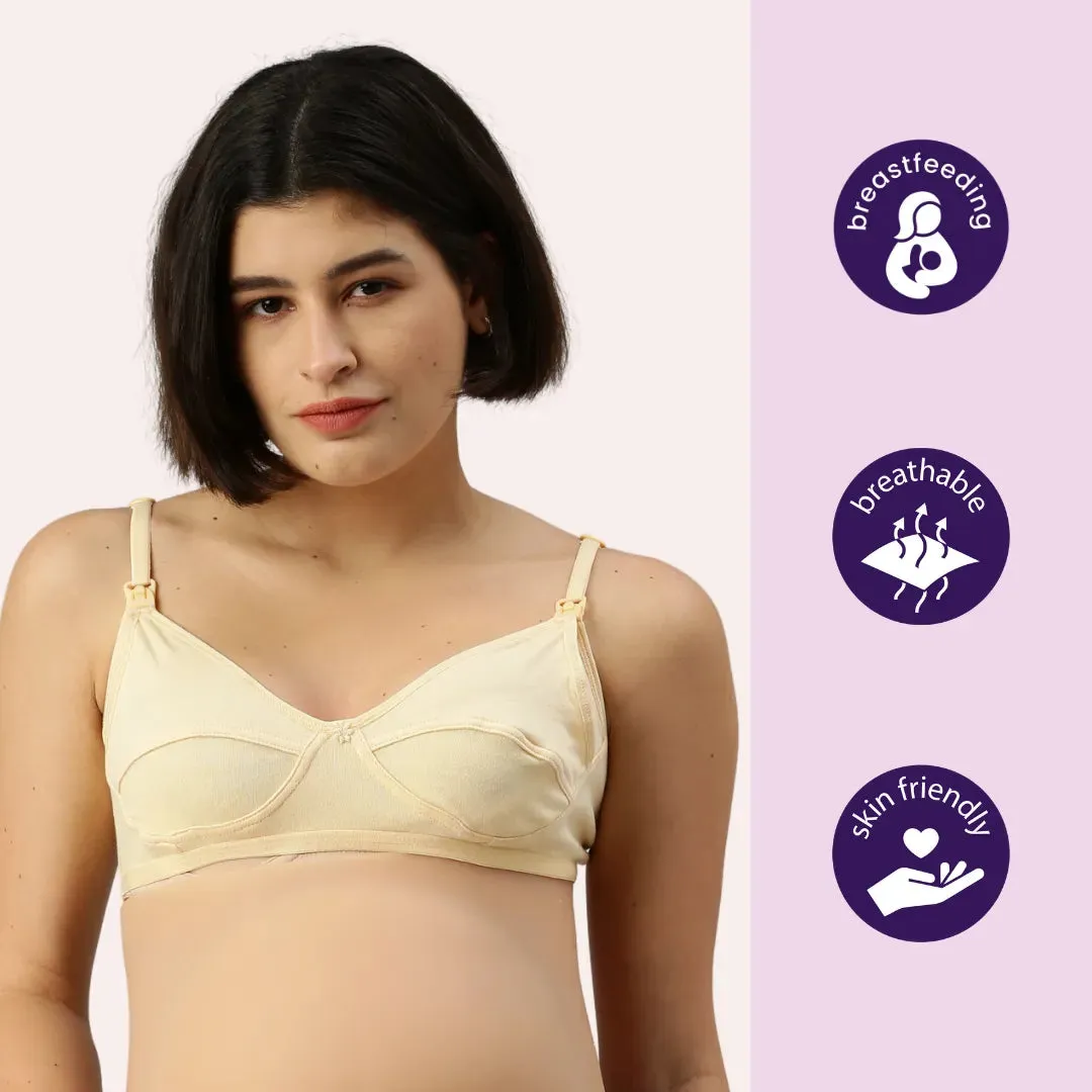 Nursing Bra | One-Hand Clip | Adjustable Shoulder | 3-Pack