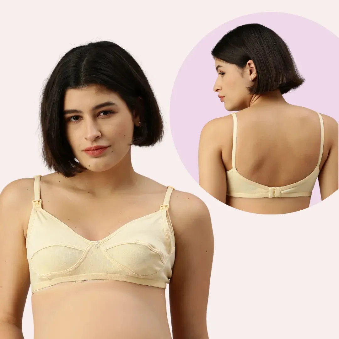 Nursing Bra | One-Hand Clip | Adjustable Shoulder | 3-Pack