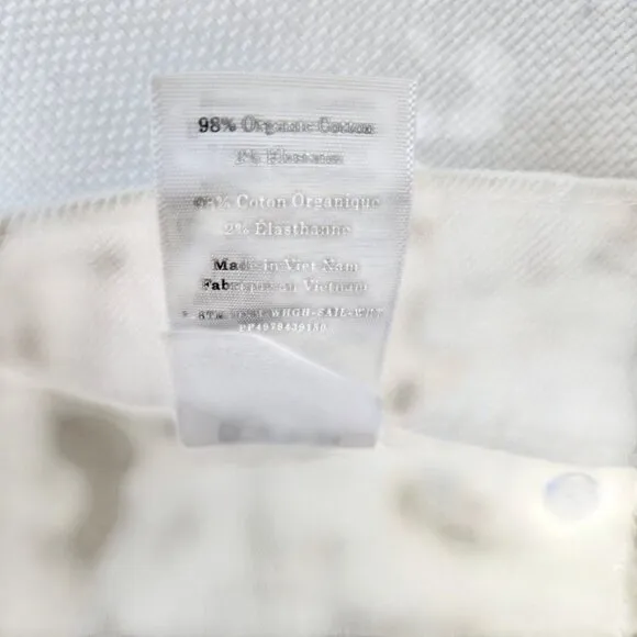 NWOT Everlane The Way High Sailor Jeans in White Size 25 Short