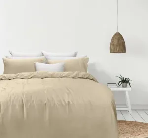 Odyysey Living Organic Cotton Quilt Cover Sets - Linen