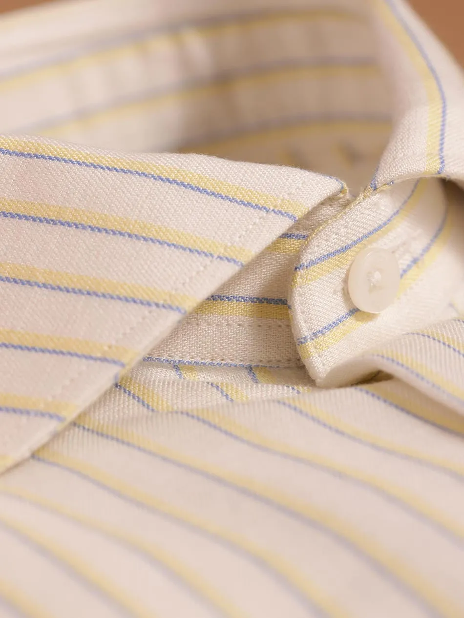 OFF-WHITE TWILL STRIPE SHIRT