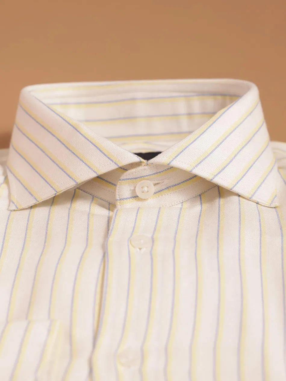 OFF-WHITE TWILL STRIPE SHIRT