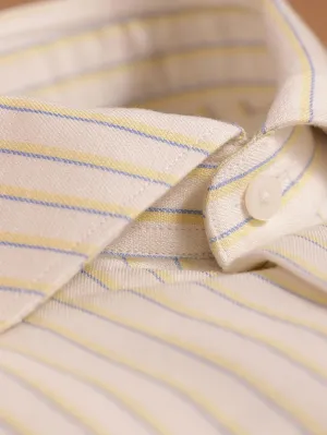 OFF-WHITE TWILL STRIPE SHIRT