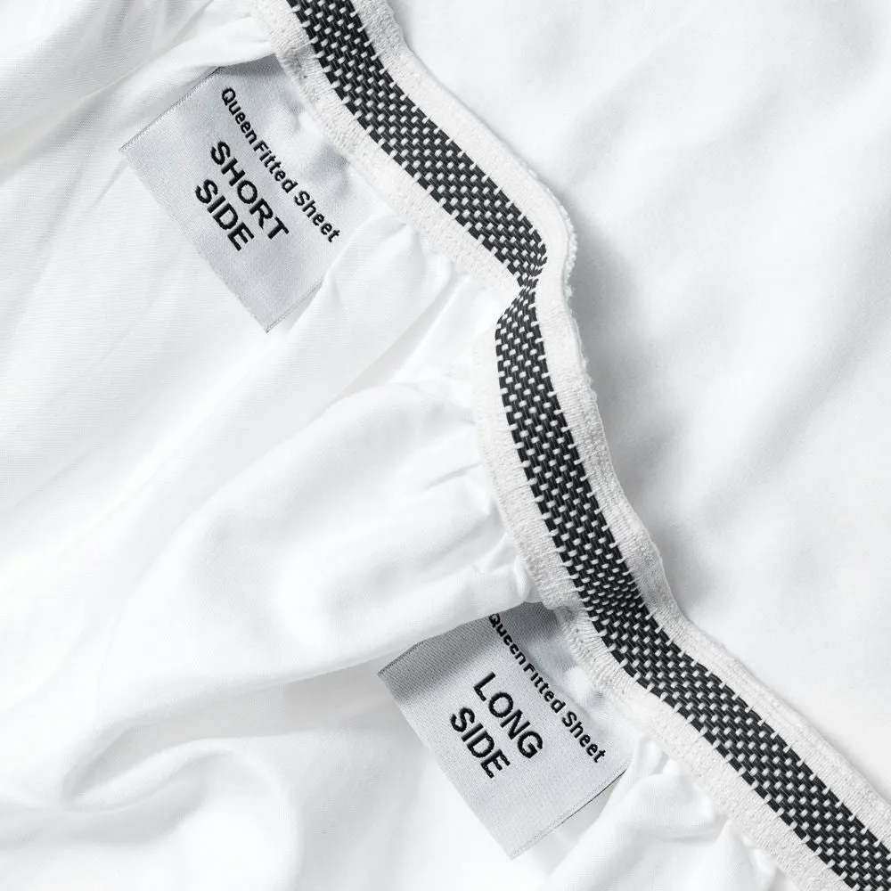 Organic Queen Duvet Cover and Fitted Sheet Set
