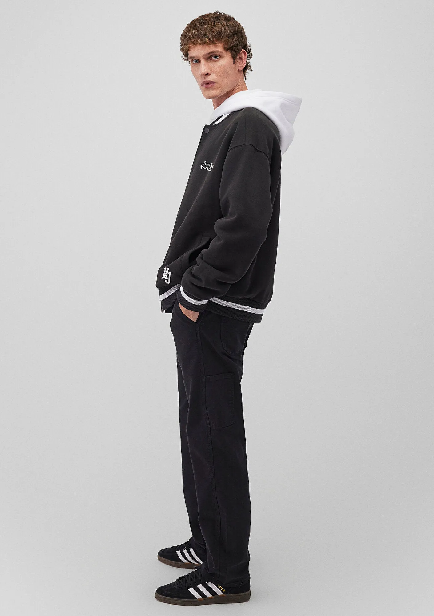 Oxford Black Canvas Denim Jean Pants