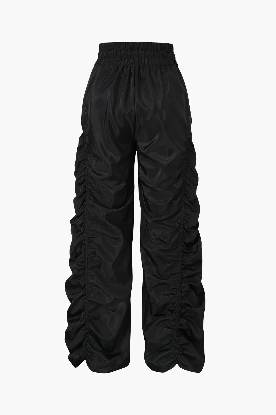 Paigey - Gathered Drawstring Wide Leg Woman's Cargo Pants