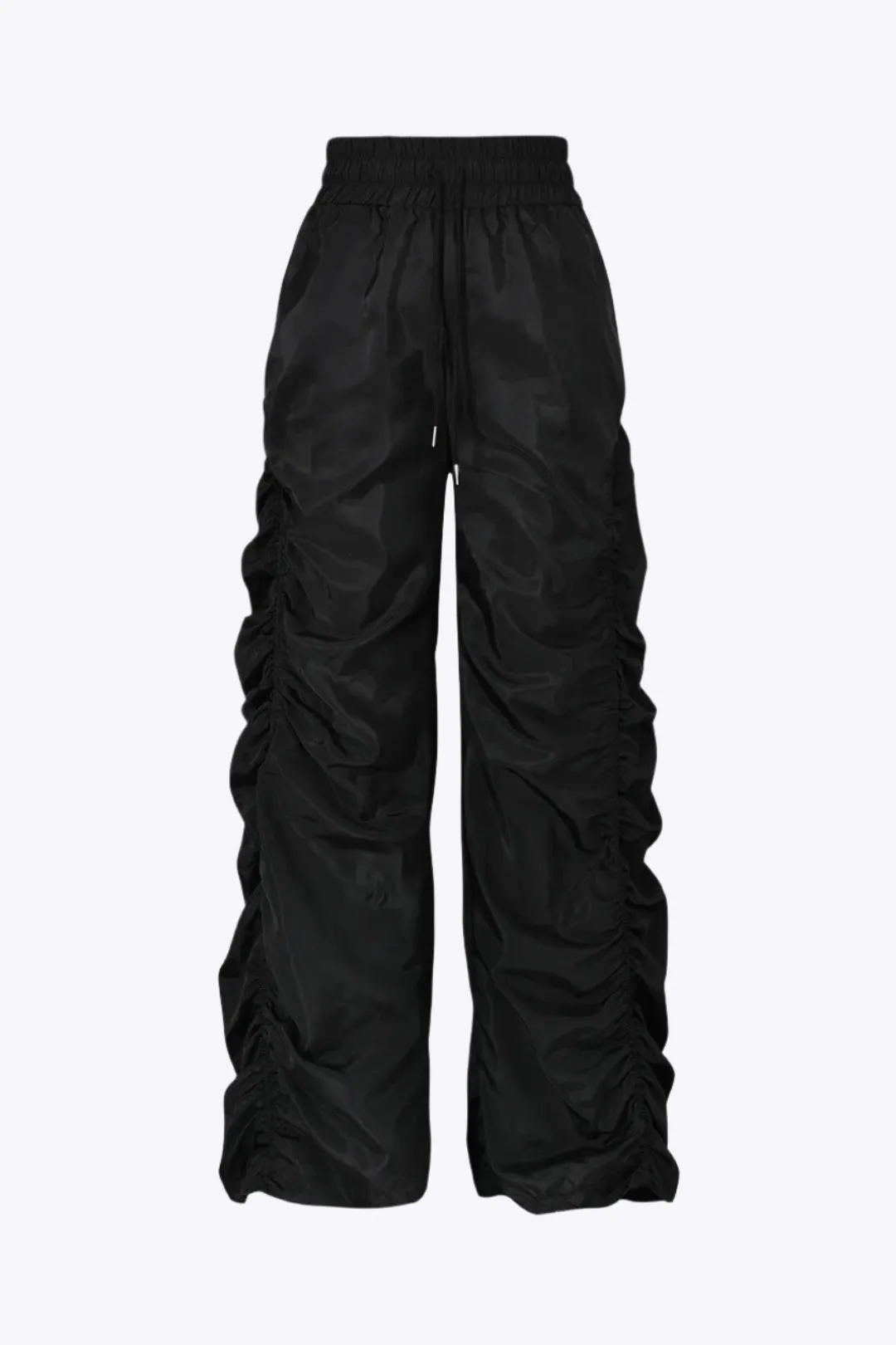 Paigey - Gathered Drawstring Wide Leg Woman's Cargo Pants