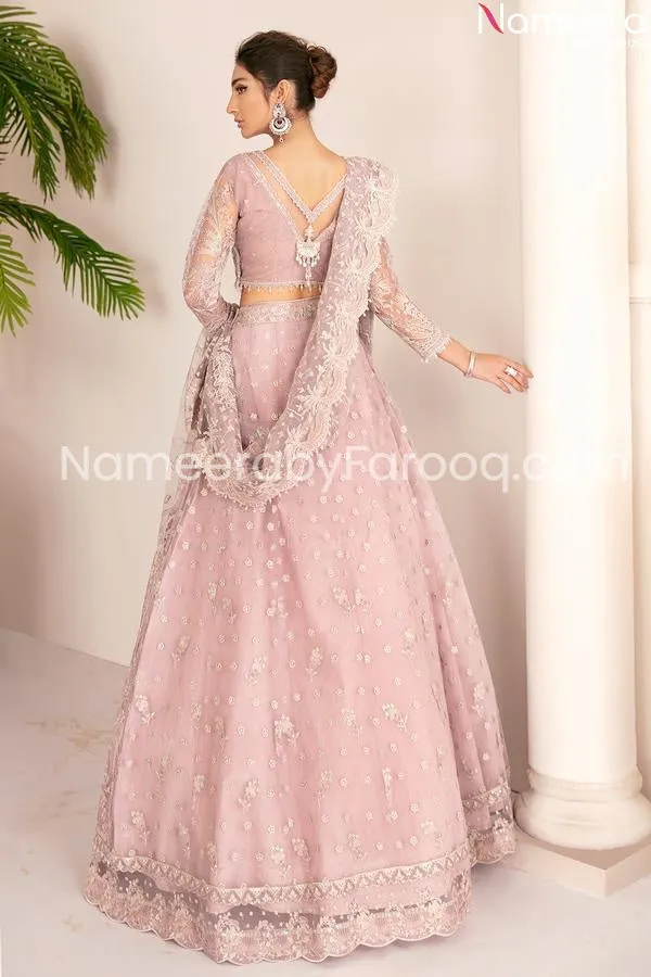 Pakistani Designer Pink lehenga choli Party Wear #PN238