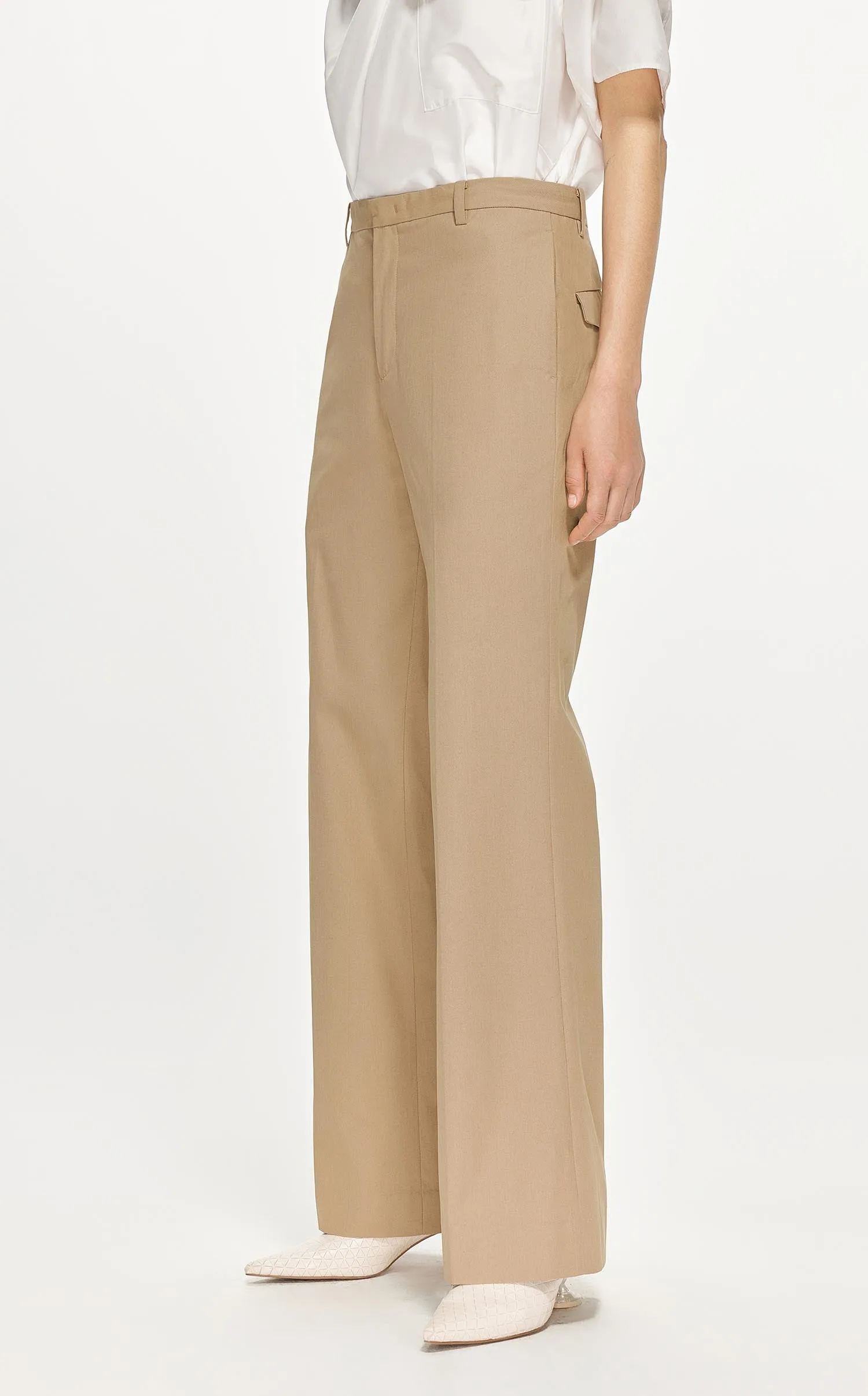 Pants / JNBY Loose Fit Solid Flare Pants