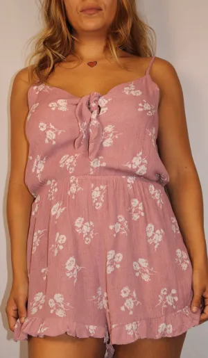 PINK BLOOM ROMPER