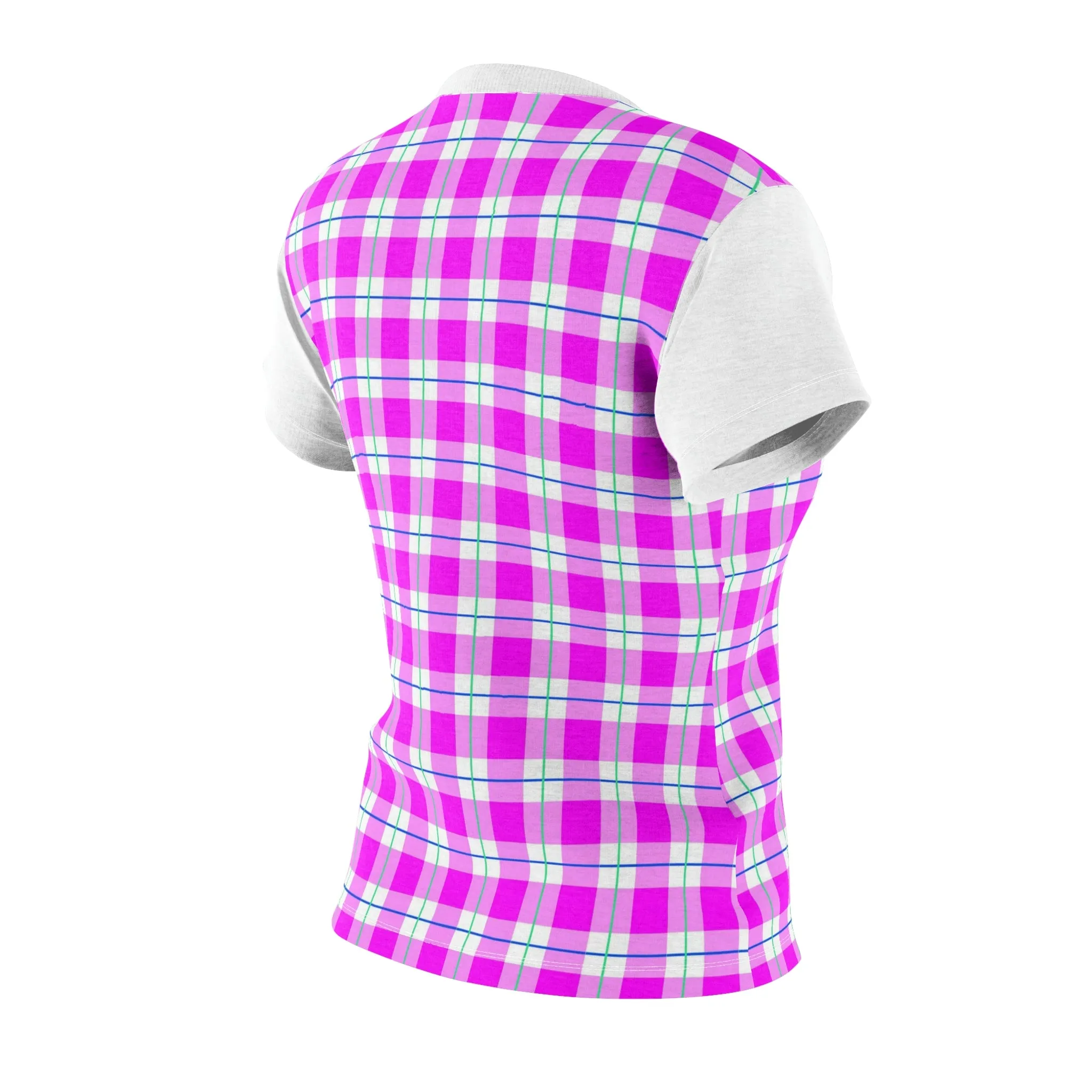 Pinky Plaid Tee