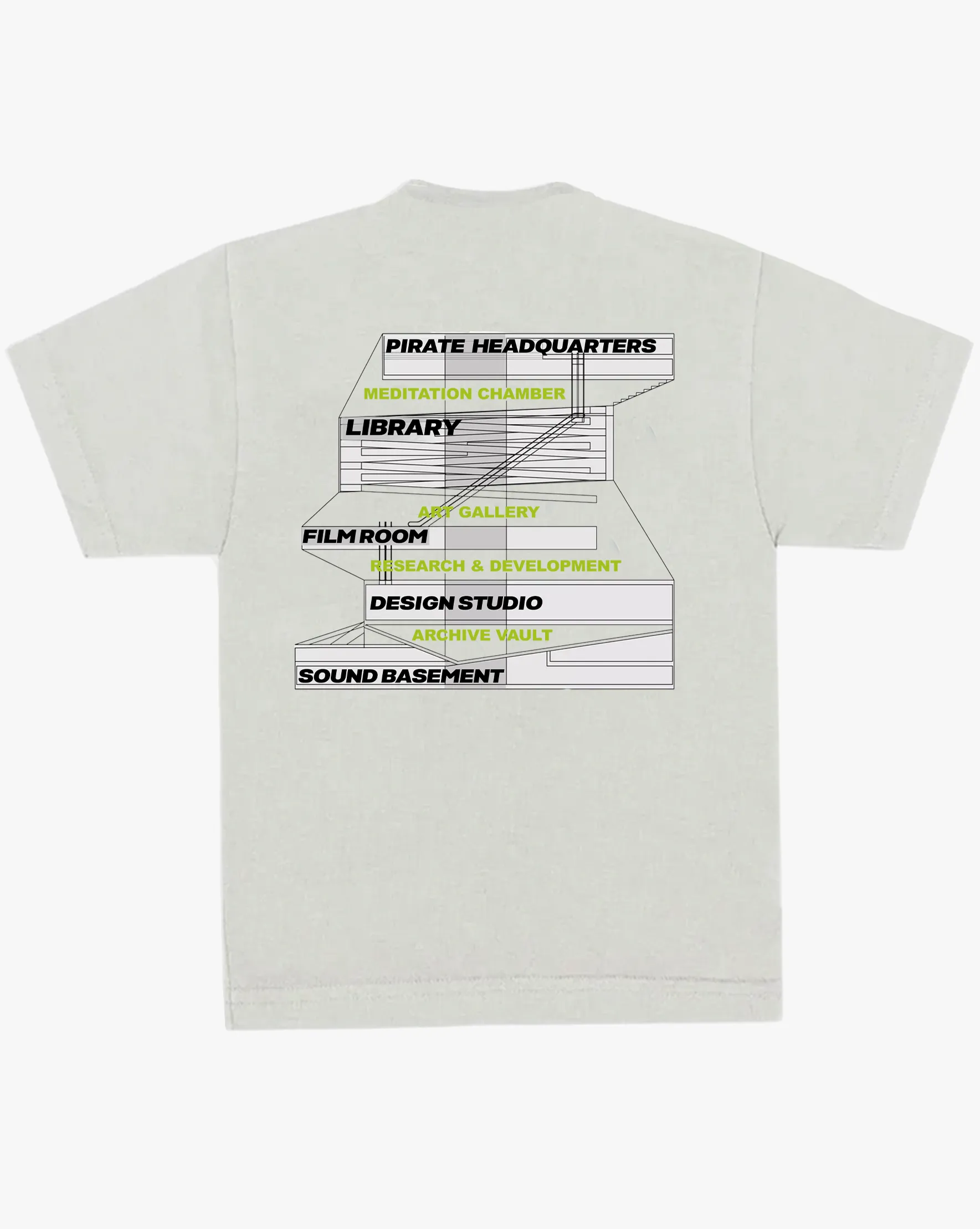 Pirate HQ Tee (Off White)