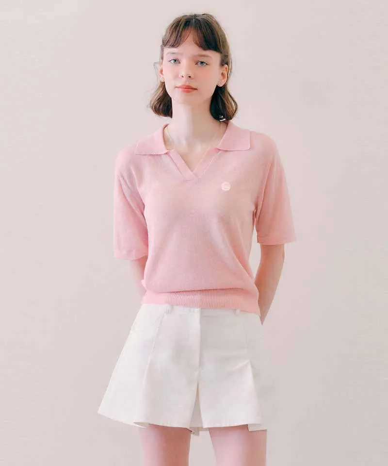PIV'VEE Summer Knit Collar Top - 2 colors
