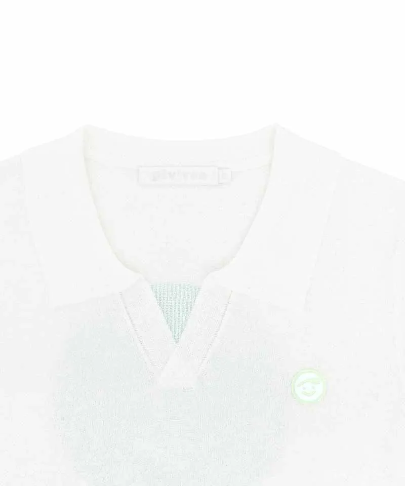 PIV'VEE Summer Knit Collar Top - 2 colors