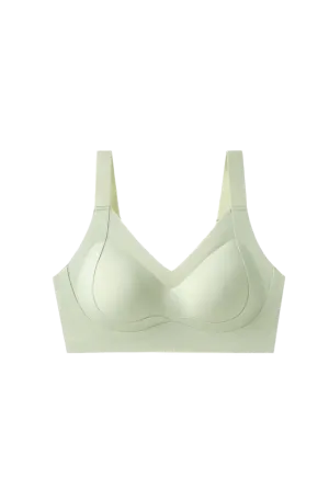 Plus Size Seamless Scoop Neck Bra with Broad Straps