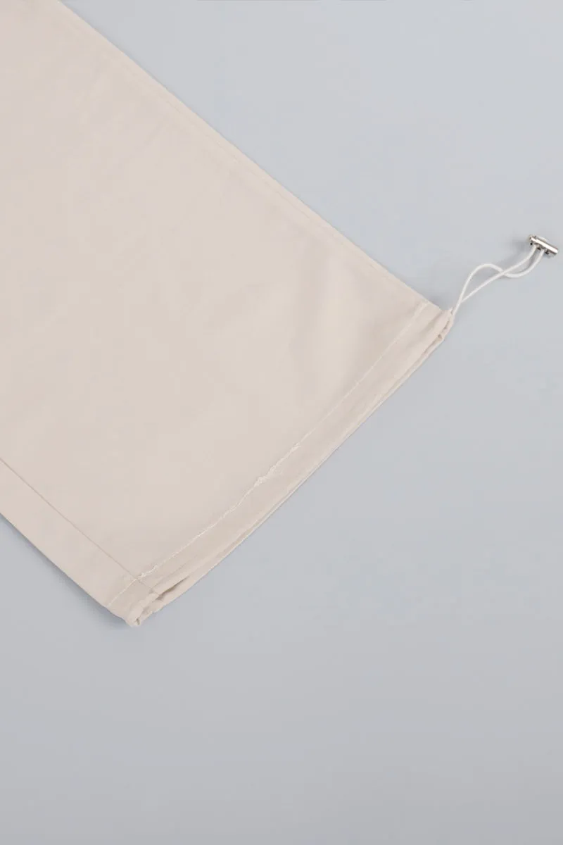 PNY40108 Solid Adjustable Bottom Hem Pants