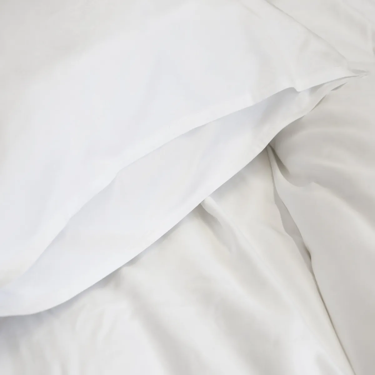 Pom Pom at Home Parker White Bamboo Sateen Duvet Cover Set ~ Available in Twin, Queen and King Sizes