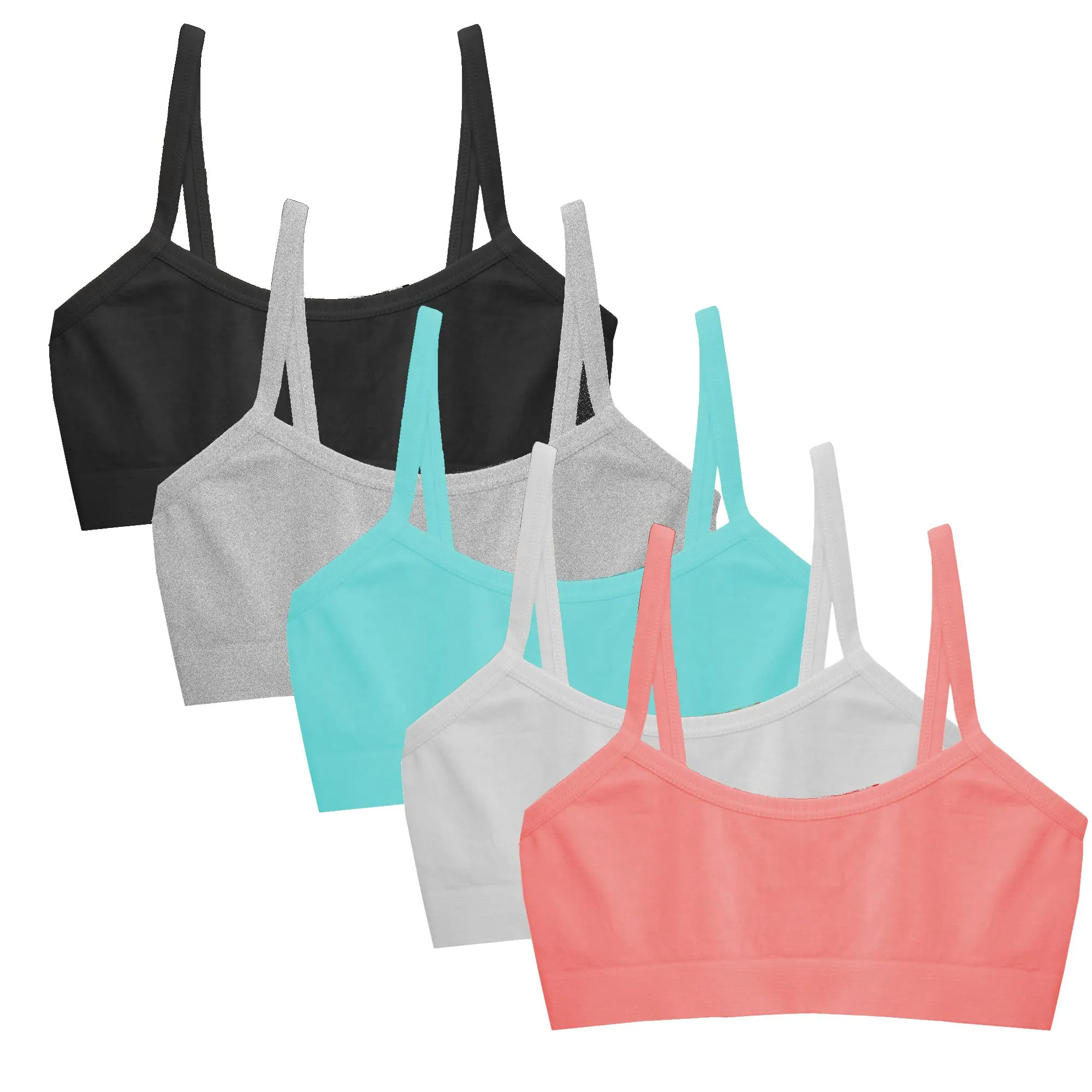 Popular Girls Seamless Training Bra - Crop Training Bras for Girls. Best Girls Sports Bra. Multi Piece Bra Pack