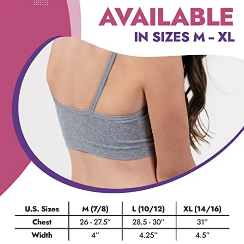 Popular Girls Seamless Training Bra - Crop Training Bras for Girls. Best Girls Sports Bra. Multi Piece Bra Pack