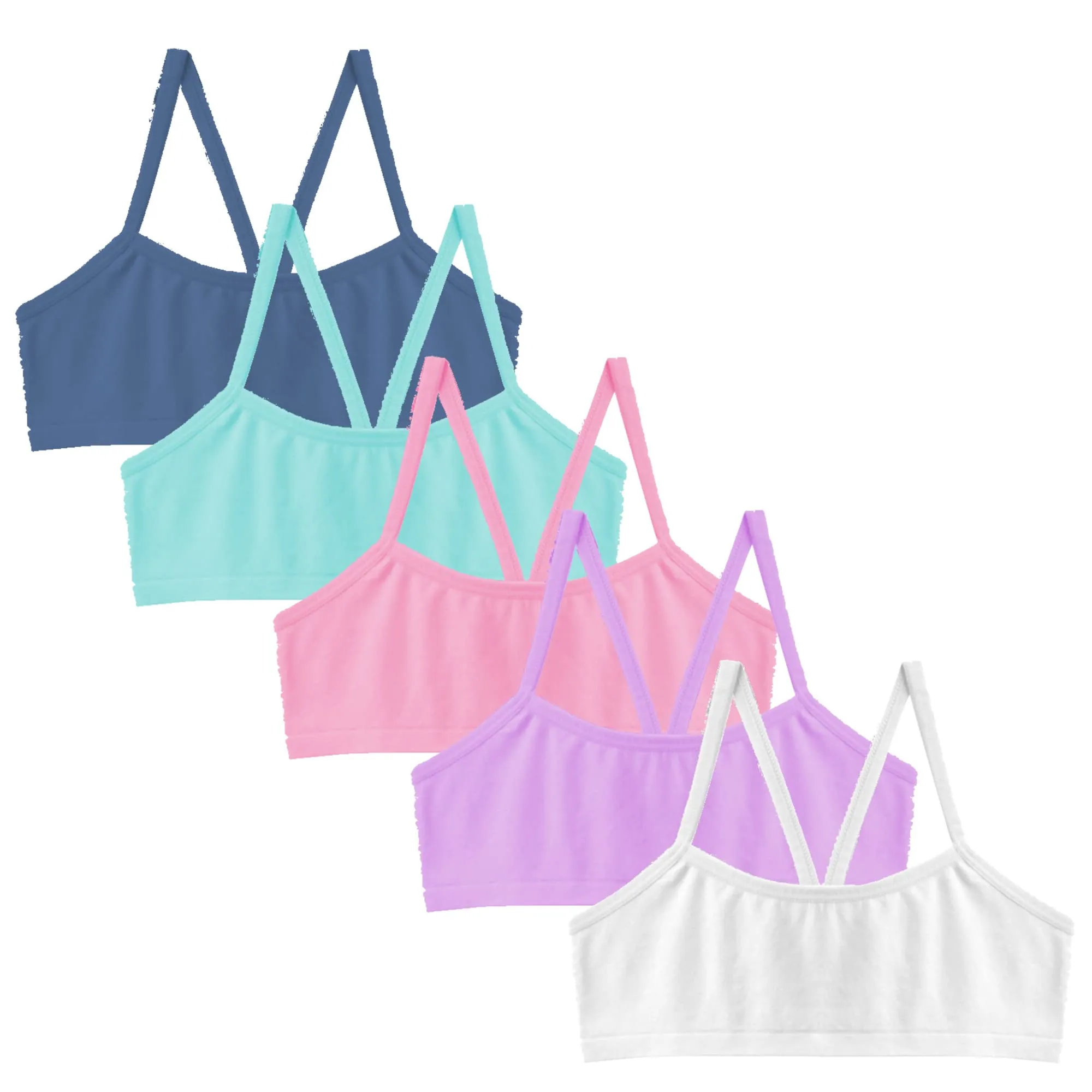 Popular Girls Seamless Training Bra - Crop Training Bras for Girls. Best Girls Sports Bra. Multi Piece Bra Pack