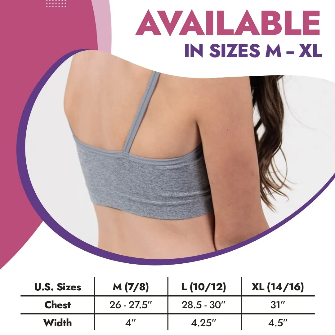 Popular Girls Seamless Training Bra - Crop Training Bras for Girls. Best Girls Sports Bra. Multi Piece Bra Pack