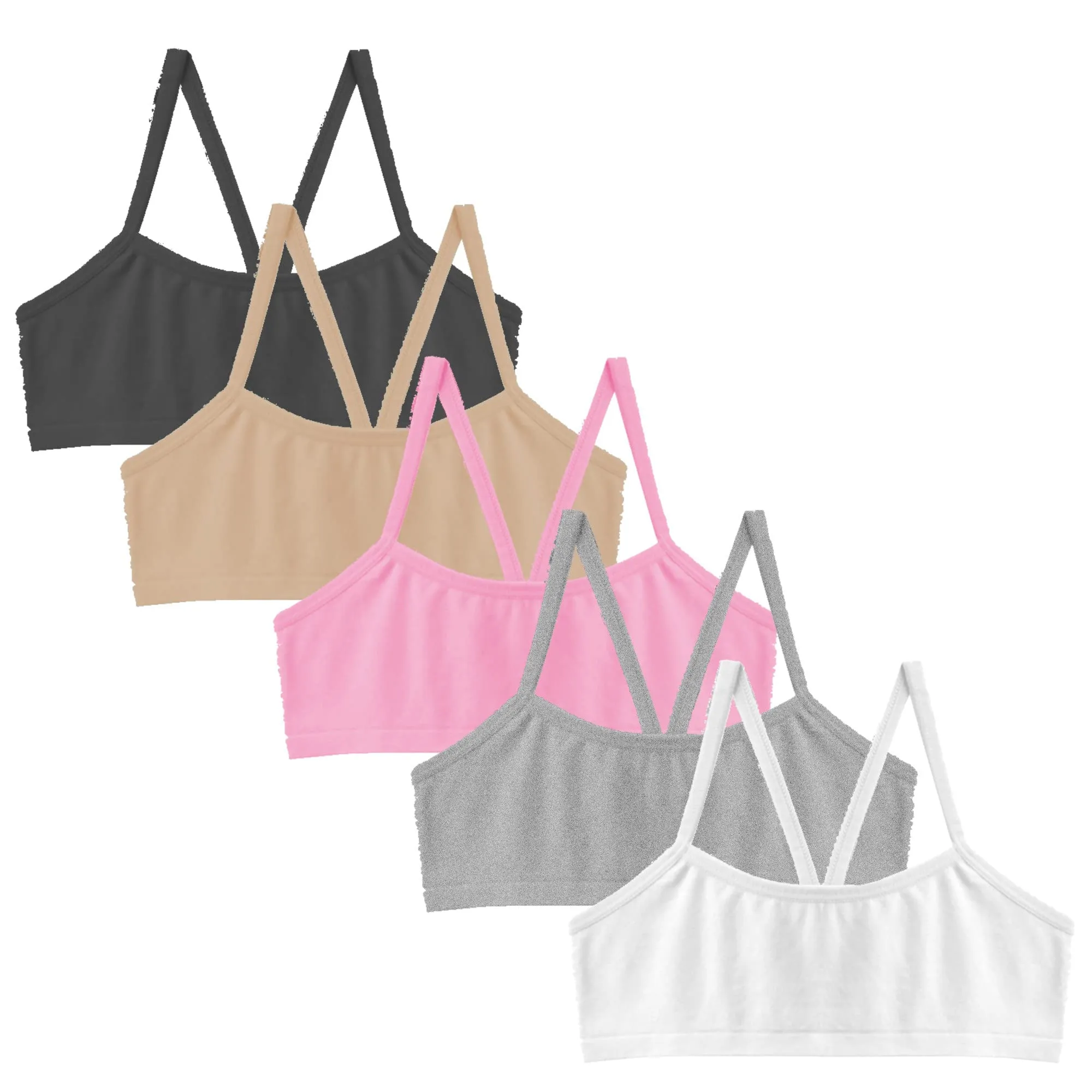 Popular Girls Seamless Training Bra - Crop Training Bras for Girls. Best Girls Sports Bra. Multi Piece Bra Pack