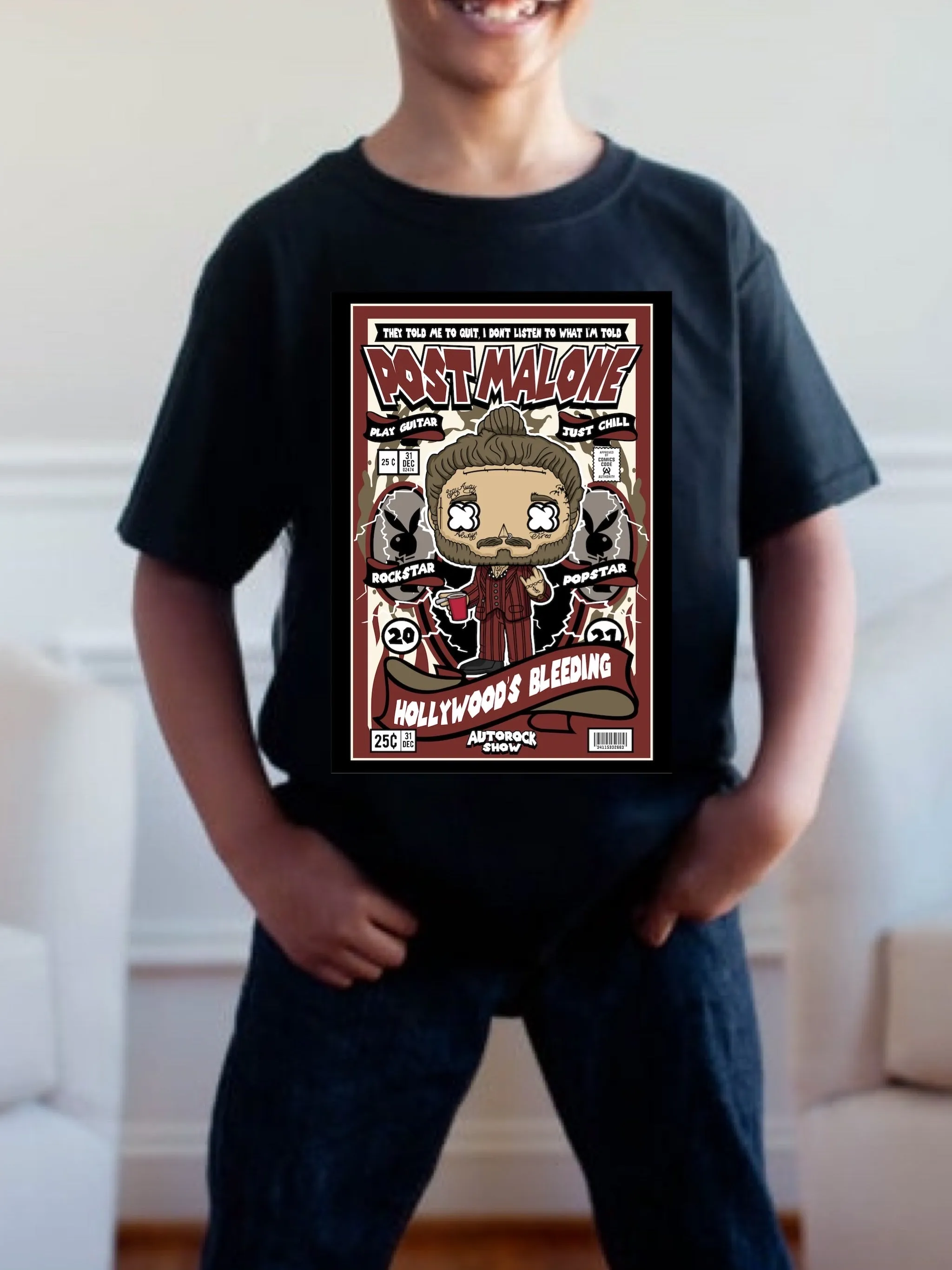 Pre order POSTY POP tee (tee as pictured ) 1.5 week -2 week Tat