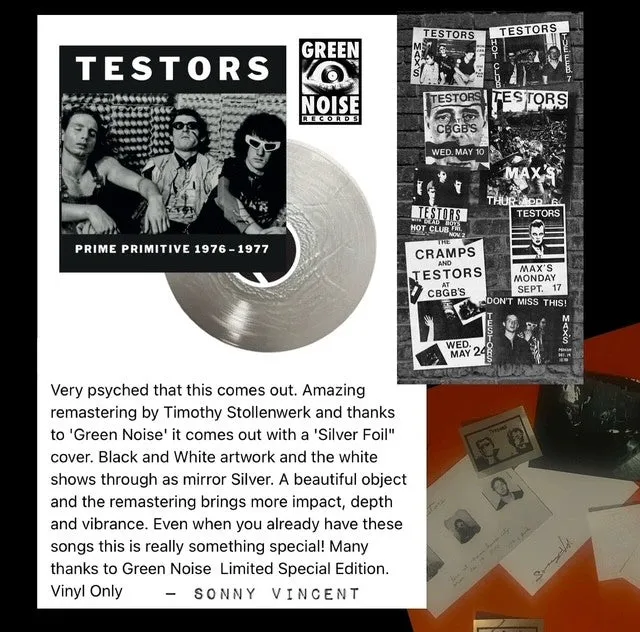 PREORDER: Testors – Prime Primitive: 1976 - 1977 [REMASTERED Deluxe Silver Edition or Standard Black Vinyl Edition] - New LP