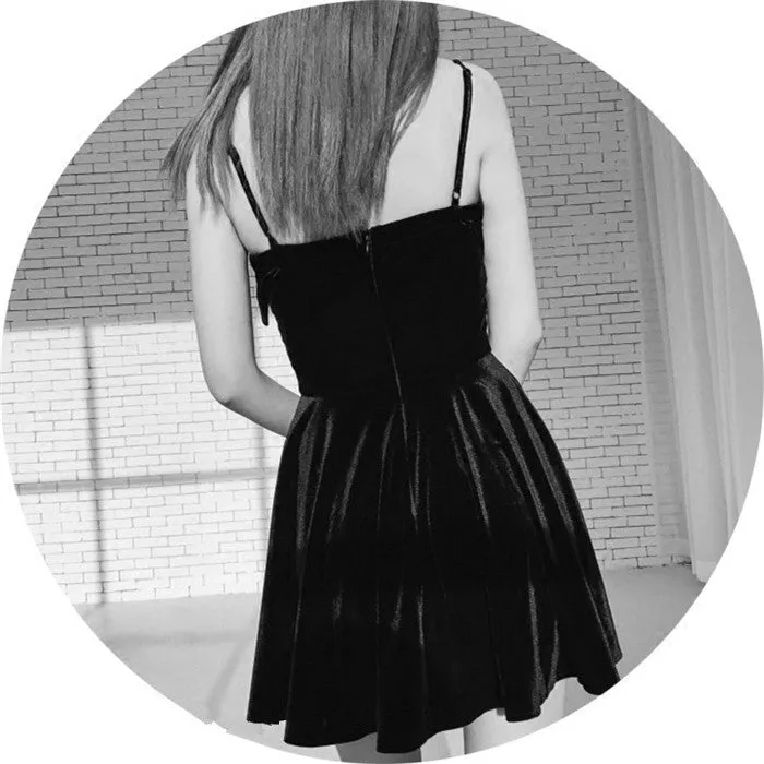 Punk dark dress KF90193