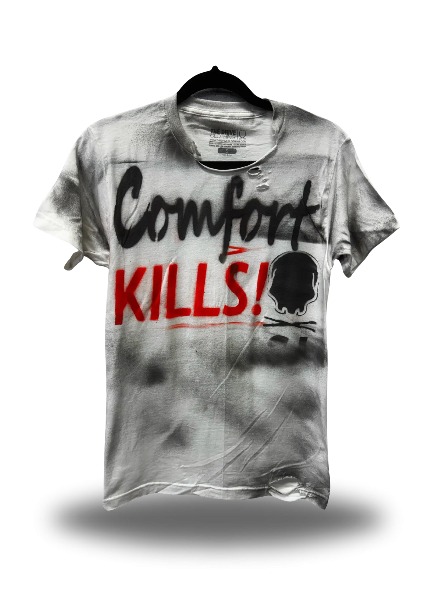 PUNK ROAD RASH COMFORT KILLS WHITE TEE 1.0