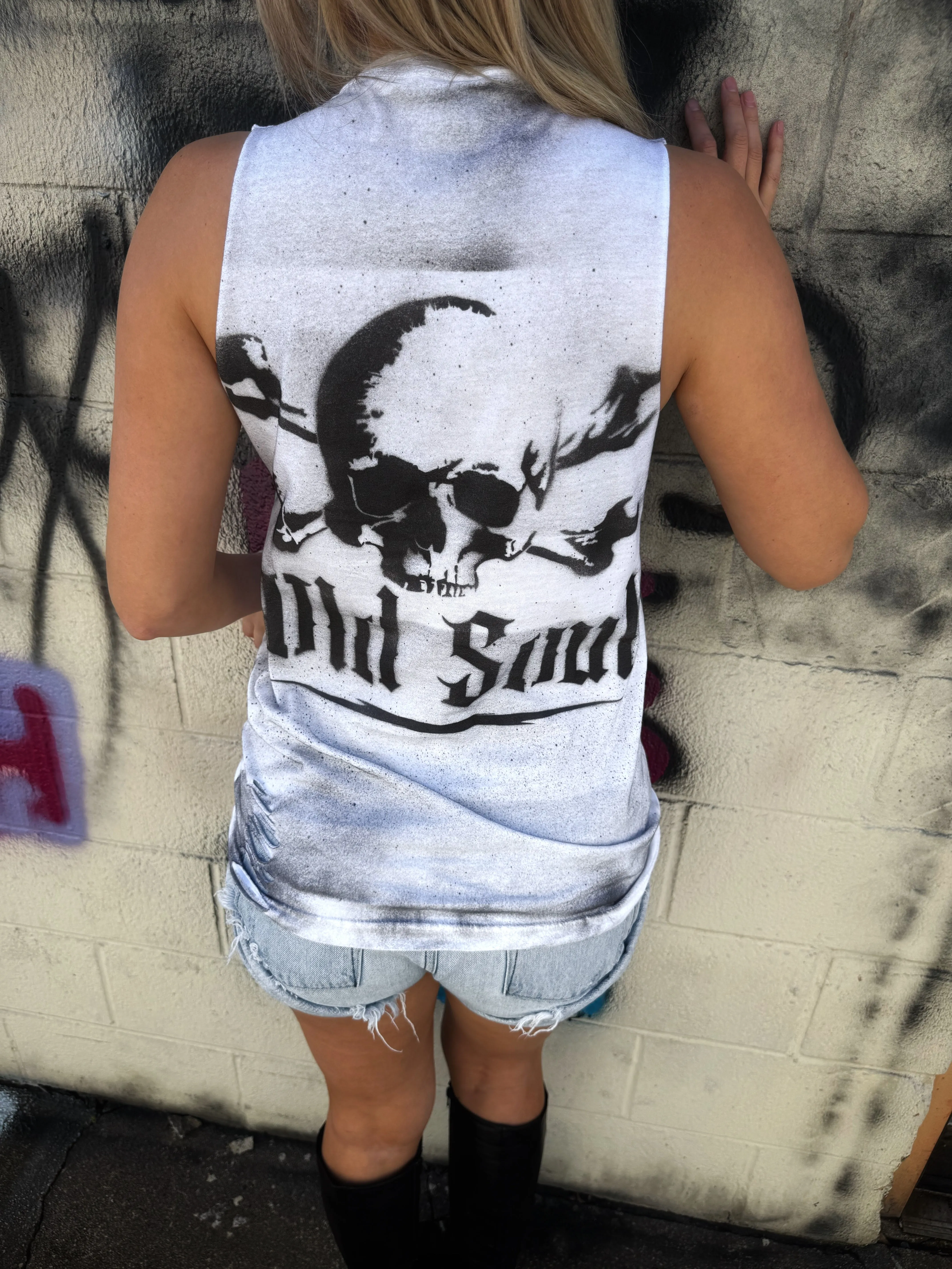 PUNK SKULL OLD SOUL TANK TOP