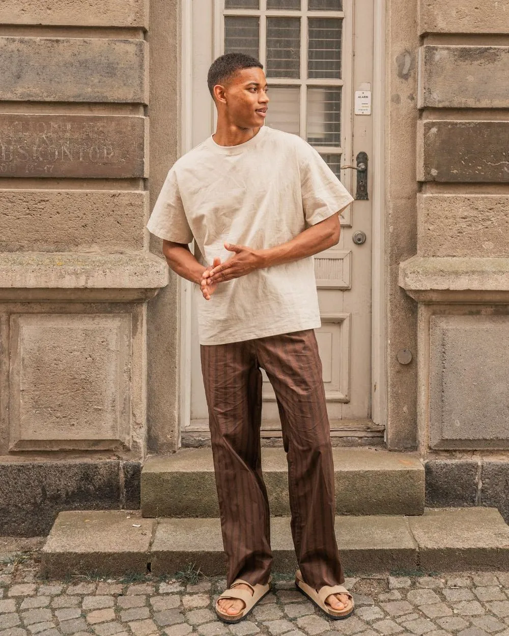 Pyjamas Pants Brown Striped