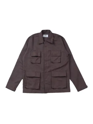 Qutn Field Jacket II Brown Herringbone