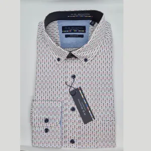 R.B.Boston Geometric Print L/S Shirt
