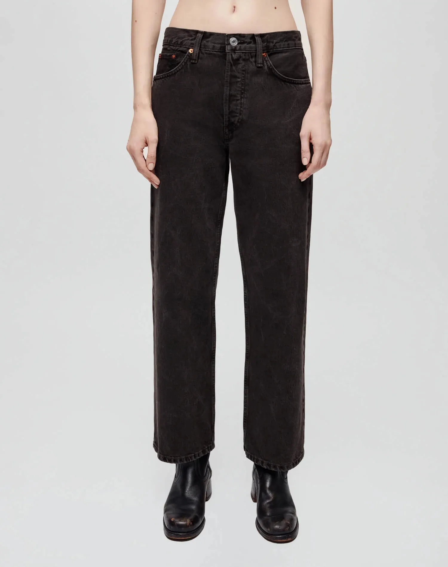 RE/DONE Loose Crop Denim Jeans