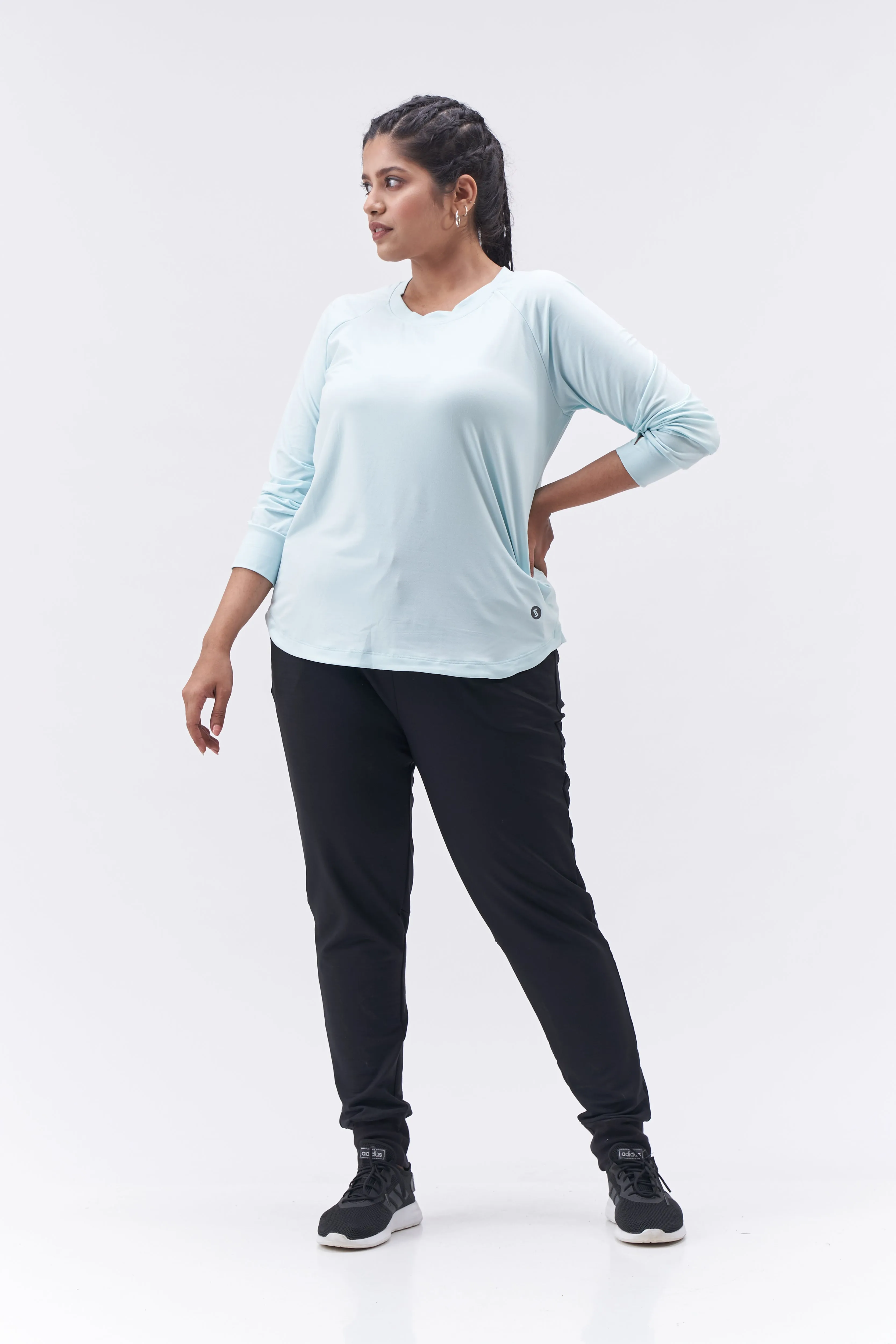 Refresh Long Sleeve Top: Mint