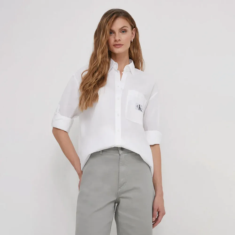 Relaxed Cotton Shirt - White