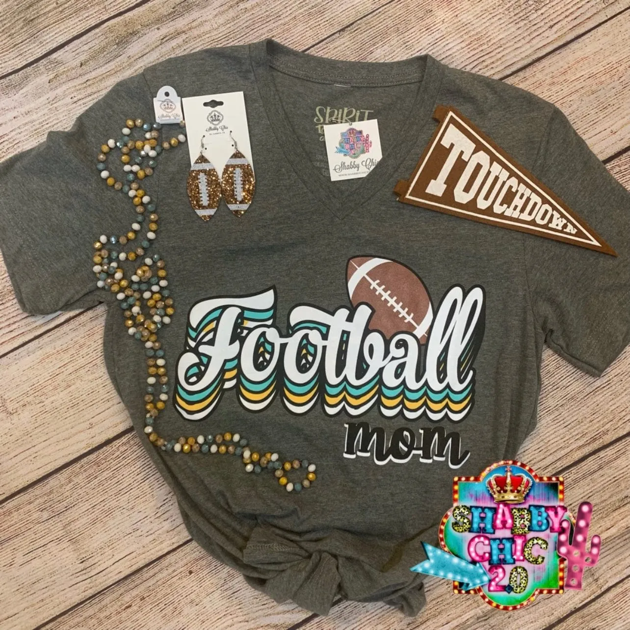Retro Football Mom Tee