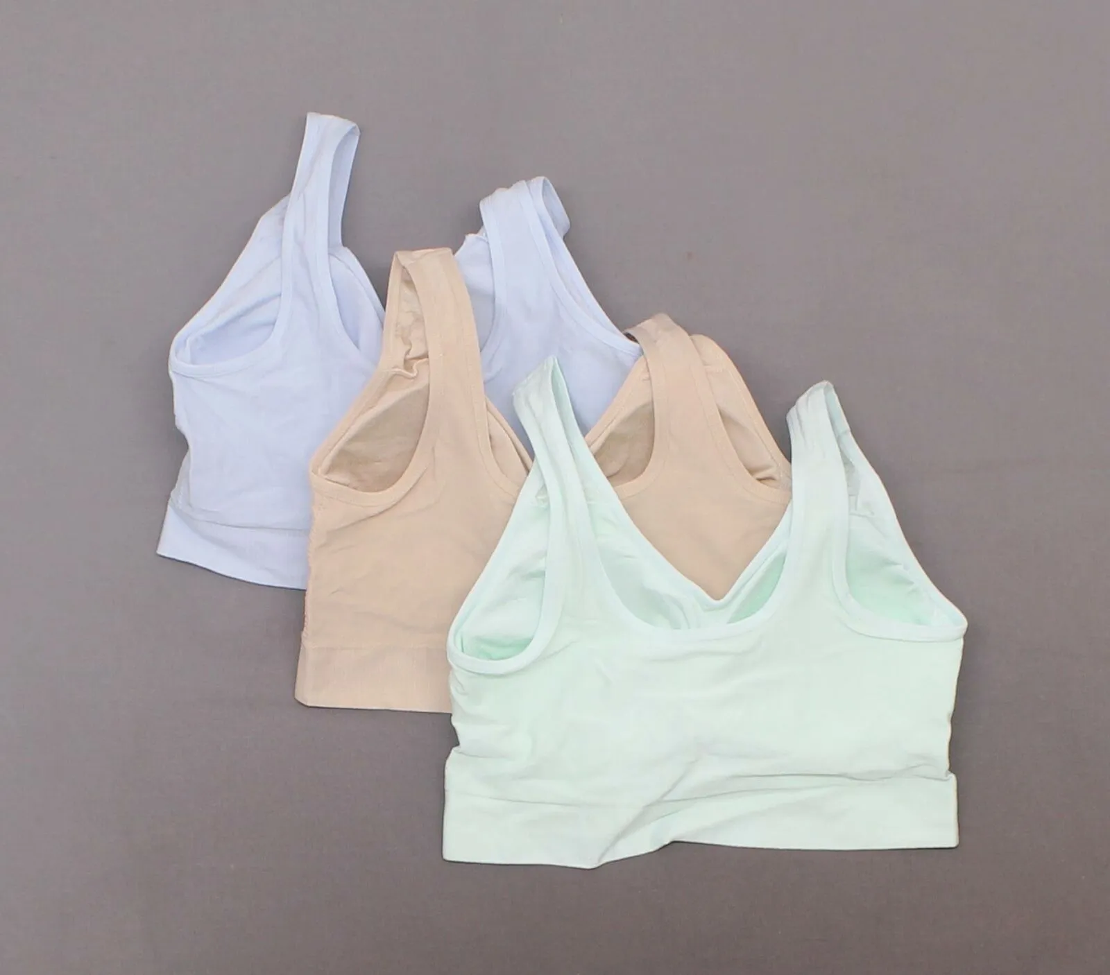 Rhonda Shear 3 Pack Jacquard Ahh Bras With Removable Pads Lights Large